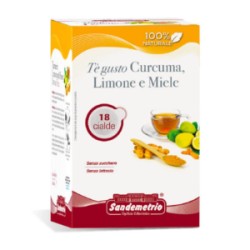 18 Cialde Tè gusto Curcuma, Limone e Miele San Demetrio in filtro carta ESE 44 mm