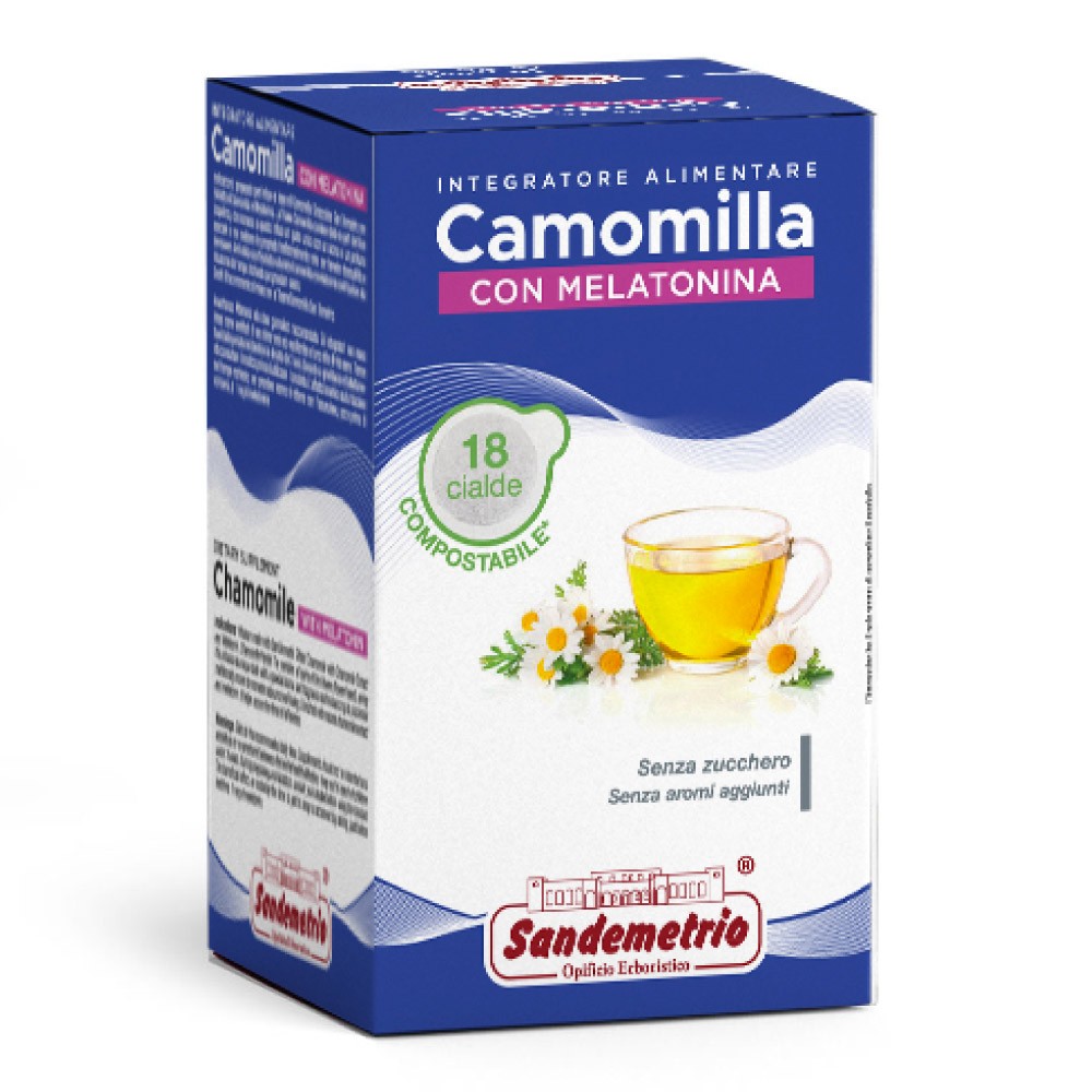 18 Cialde Camomilla con Melatonina San Demetrio