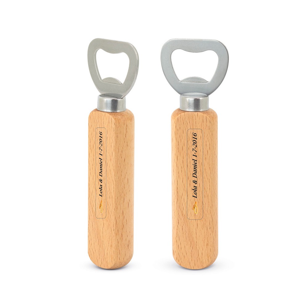 Apribottiglie in legno personalizzato