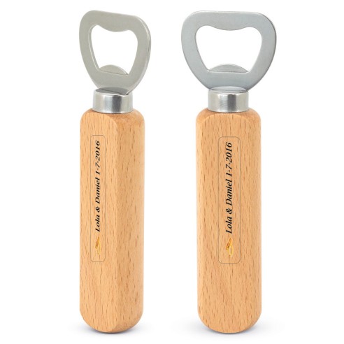 Apribottiglie in legno personalizzato