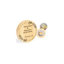 Apribottiglia personalizzato rotondo