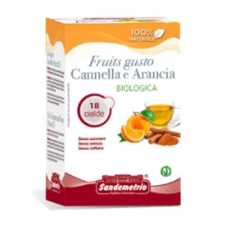 18 Cialde Fruits gusto Cannella e Arancia Biologica San Demetrio in filtro carta ESE 44 mm