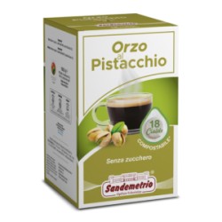 18 Cialde Orzo al Pistacchio Aromatizzato San Demetrio in filtro carta ESE 44 mm