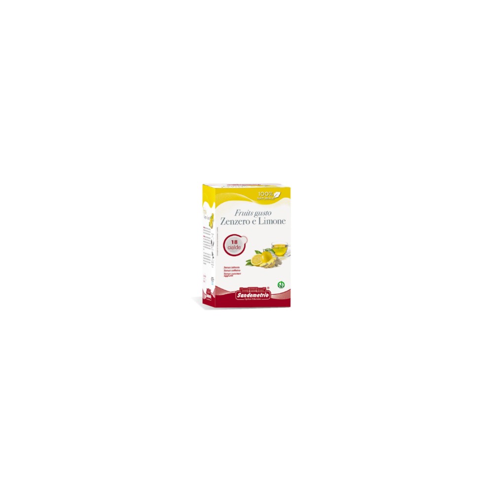 18 Cialde Fruits Zenzero e Limone San Demetrio in filtro carta ESE 44 mm